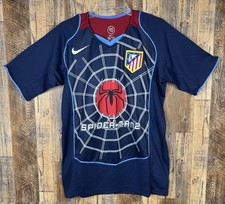 Camiseta de futebol Nike masculina M Atlético de Madrid 2004-05 Away Spider-Man comprar usado  Enviando para Brazil