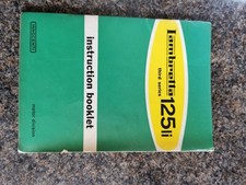 Lambretta 125 instruction for sale Lambretta 125 instruction for sale  SITTINGBOURNE