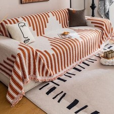 Cobertor de chenille listrado sofá cobertor antiderrapante almofada capas de sofá comprar usado  Enviando para Brazil