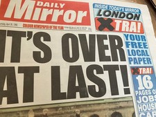 Daily mirror 1990. for sale  LONDON