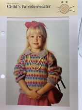 Knitting pattern child for sale  LISBURN