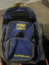 Usado, Mochila vintage quicksilver ano 2000-2002 logotipo azul/cinza/preto/amarelo comprar usado  Enviando para Brazil