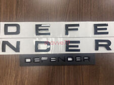 2X DEFENDER CAPÔ PRETO BRILHANTE + LETRAS CRACHÁ CAUDA Placa de Identificação ADEQUADA PARA LAND ROVER 2020+ comprar usado  Enviando para Brazil
