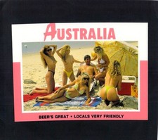 Cartão postal I3418 Austrália Topless Beach Babe Beers ótimo MV comprar usado  Enviando para Brazil