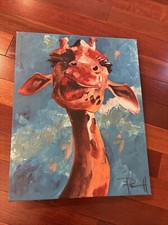Funny giraffe painting for sale  Potomac