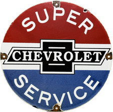 Vintage chevrolet porcelain for sale  Omaha