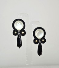 Orecchini soutache onice usato  Milano