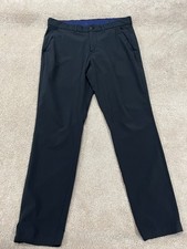 Calça principal masculina Mizzen 35x32 preta chino desempenho capacete slim stretch casual comprar usado  Enviando para Brazil