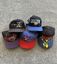 Lote de chapéus Snapback vintage anos 90 pacote esportes especialidades NBA X FILES NHL XMEN comprar usado  Enviando para Brazil