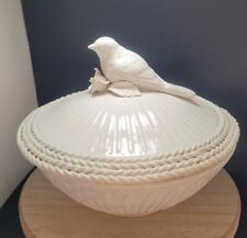 Usado, Prato de porcelana Bird Capodimonte com tampa de flores 3 pequenos sabonetes feitos na Itália comprar usado  Enviando para Brazil