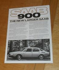 Pôster folheto Saab 900 1978-1979 - Turbo GLE GLS EMS comprar usado  Enviando para Brazil