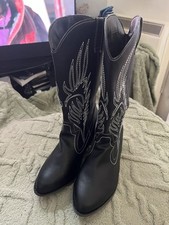 Ladies black embroidered for sale  CLEVEDON