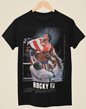 Camiseta preta unissex inspirada em pôster de filme Rocky IV - comprar usado  Enviando para Brazil
