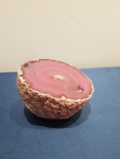 Fermacarte Minerale Agata Rosa Anni 80 Vintage na sprzedaż  Wysyłka do Poland