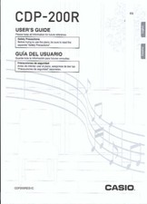 Casio Bedienungsanleitung user manual  für CDP-200 R Copy comprar usado  Enviando para Brazil