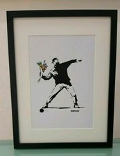 Banksy flower thrower usato  Ercolano