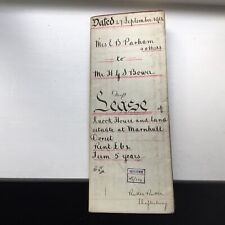 1904 lease letters for sale  PRESTEIGNE