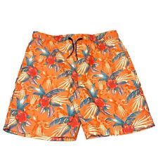 Brooklyn Cloths Mfs Co Hombre Naranja Tropical Hibisco Bañador Pantalones Cortos Talla M segunda mano  Embacar hacia Argentina