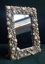 Resin skull mirror for sale  YORK