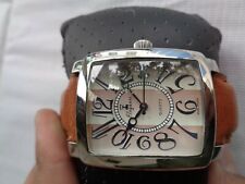 RARO RELÓGIO DE QUARTZO MASCULINO FEITO NA SUÍÇA LINDO CURVO SS ELEGÂNCIA BREGUET NUMERAIS comprar usado  Enviando para Brazil
