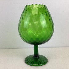 Vaso vintage Empoli verde vidro brandy sniffer (H2) S#542 comprar usado  Enviando para Brazil