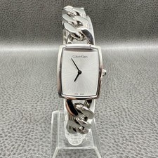 Relógio Calvin Klein feminino pulseira corrente tom prata feito na Suíça K5D2L1 aço inoxidável comprar usado  Enviando para Brazil