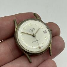 Relógio vintage 33mm masculino cardinal calendário ponteiro segundos corda manual RESTAURAÇÃO comprar usado  Enviando para Brazil