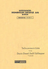 Ersatzteil liste deutz gebraucht kaufen  Deutschland