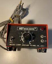 Vintage Meisei Corp. Pinças quentes estação de solda M-10 testes de fonte de alimentação bom comprar usado  Enviando para Brazil