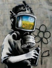 Banksy gas mask for sale  Pulaski
