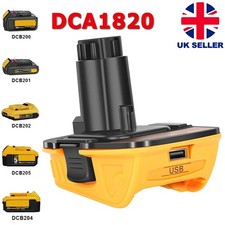 Dca1820 battery adapter for sale  BIRMINGHAM
