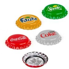 Geladeira Coca-Cola. 4 tampas de garrafa, Coca-Cola, Coca Diet, Fanta, Sprite 6 gramas cada , usado comprar usado  Enviando para Brazil