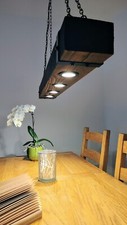 Rustic lamp wooden for sale  UK
