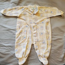 Roupa de dormir vintage Babygro média com pés de pressão feita nos EUA meninos meninas comprar usado  Enviando para Brazil