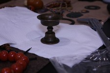 ✨ Lâmpada tibetana antiga a óleo de cobre – século XVII ou anterior ✨ comprar usado  Enviando para Brazil