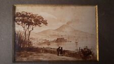 Acquerello veduta vesuvio usato  Torino