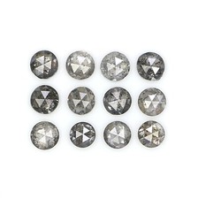 Diamante natural suelto talla rosa 1,18 quilates 2,60 mm sal y pimienta diamante KQ2702 segunda mano  Embacar hacia Mexico