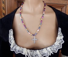Croix fantaisie collier d'occasion  Six-Fours-les-Plages