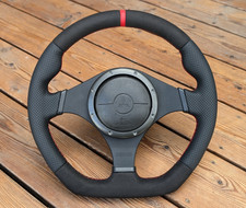 Volante de couro novo fabricante de equipamento original Mitsubishi Lancer Evolution 7 8 9 parte inferior plana comprar usado Volante de couro novo fabricante de equipamento original Mitsubishi Lancer Evolution 7 8 9 parte inferior plana comprar usado  Enviando para Brazil