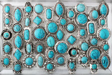 20 piezas Lotes Mixtos al Mayor de Anillos de Piedras Preciosas Turquesa Vintage Joyería Nuevos GRATIS segunda mano  Embacar hacia Mexico