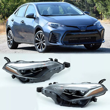 Faróis Toyota Corolla SE XSE com lâmpadas laterais esquerda e direita para 2017 2018 2019 comprar usado  Enviando para Brazil