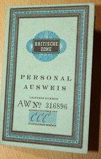 Personalausweis britische zone gebraucht kaufen  Jülich