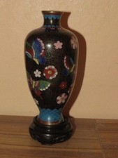 Cloisonné vase schmetterlinge gebraucht kaufen  Deutschland