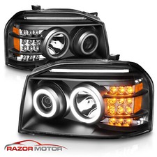 Par de faróis projetor halo LED Frontier 2001 2002 2003 2004 comprar usado  Enviando para Brazil