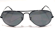 Óculos de sol RAY BAN RB3025 002/48 preto aviador polarizado 58-14 lente rachadura fina comprar usado  Enviando para Brazil