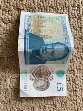 aa24 five pound note for sale  WOODBRIDGE