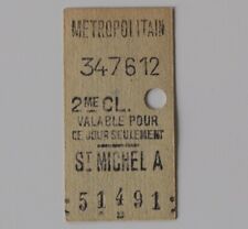 Ancien ticket métro d'occasion  Nantes-