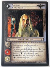 SENHOR DOS ANÉIS TCG DUAS TORRES CARTÃO RARO 4R33 SARUMAN RABBLE-ROUSER lp comprar usado  Enviando para Brazil