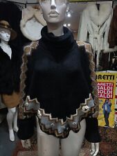 Poncho maglione nero usato  Genova