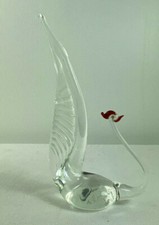 Estatueta pequena de cisne soprada à mão vintage vidro arte italiana meados do século, usado comprar usado  Enviando para Brazil